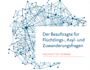Ausschnitt aus dem Flyer Der Beauftragte für Flüchtlings-, Asyl- und Zuwanderungsfragen SH