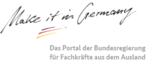 Logo Make it in Germany - das Portal der Bundesregierung für Fachkräfte aus dem Ausland