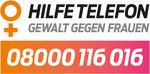 Nummer des Hilfetelefons Gewalt gegen Frauen