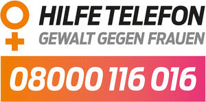 Nummer des Hilfetelefons Gewalt gegen Frauen
