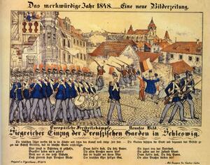 Idstedt Halle - Einmarsch in Schleswig - Neuruppiner Bilderbogen