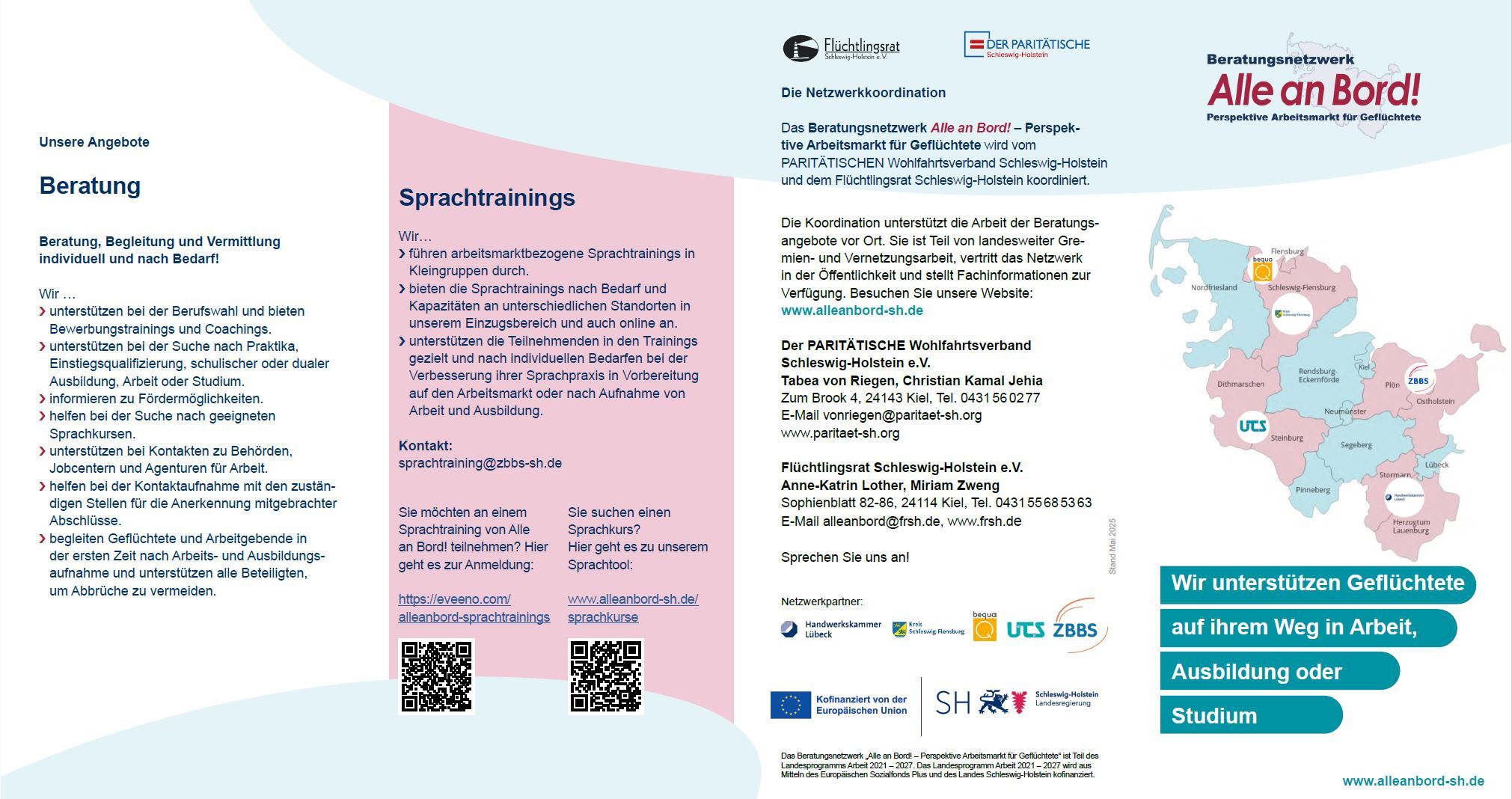 Flyer von Alle an Bord, Seite1