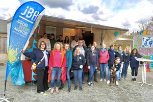 Das Aktions-Team »Hungrig auf Ausbildung?!« am letzten Aktionstag in Satrup/Mittelangeln