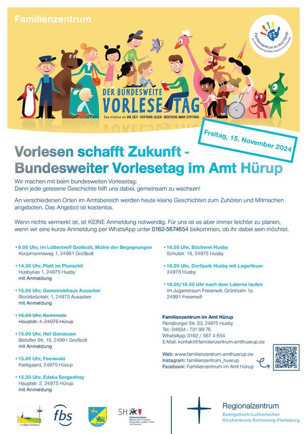 Plakat Vorlesetag Hürup
