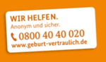 Telefonnummer zur Unterstützung für Schwangere