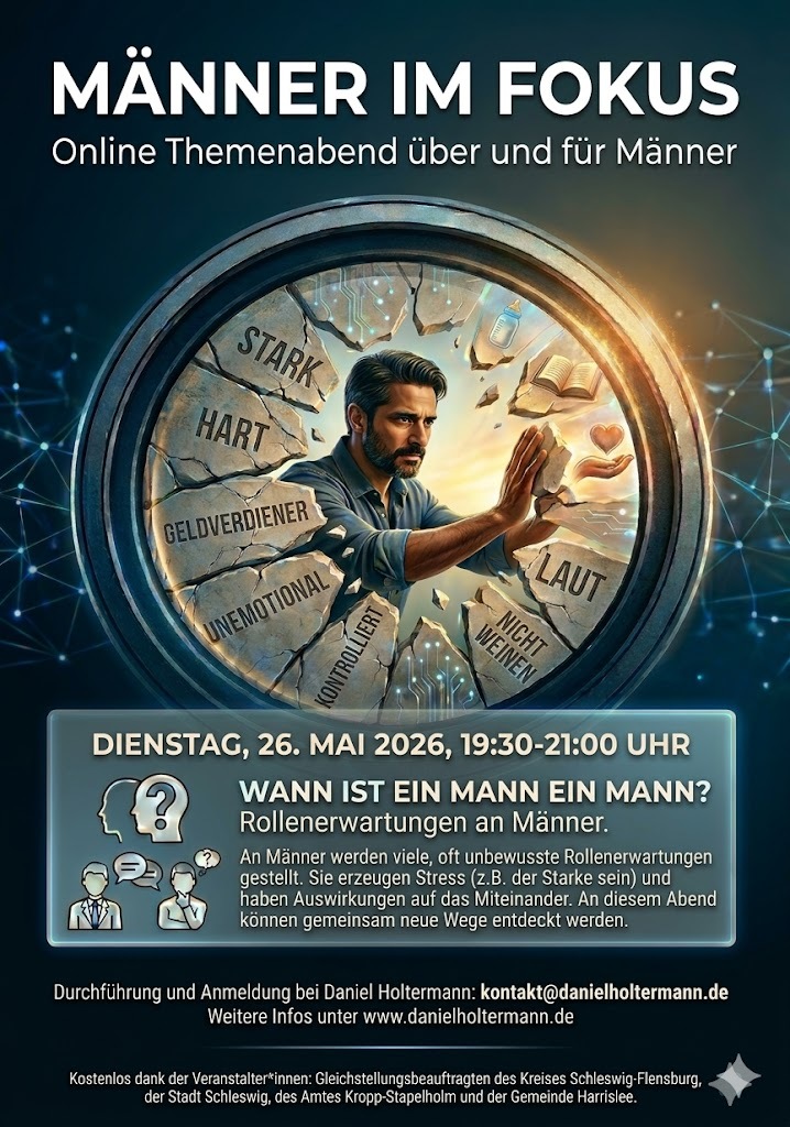Flyer M&auml;nner im Fokus