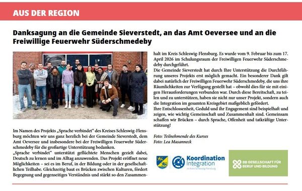 Danksagung Treenespiegel 062025