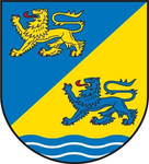 Das Wappen des Kreises Schleswig-Flensburg